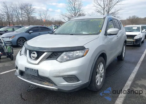 2015 Nissan Rogue Sv z USA, uszkodzony, nr VIN KNMAT2MV0FP517053